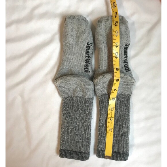 Smartwool Socks Gray Heavy Duty Hiking Hunting Work Crew Mountaineering - Picture 3 of 6
